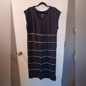 Universal Threads Maxi Dress Black & White Women XL EUC